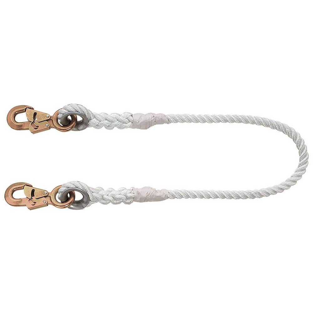 Lanyards & Lifelines, Construction Type: Rope , Harness Type: Positioning , Lanyard End Connection: Snap Hook  MPN:87436