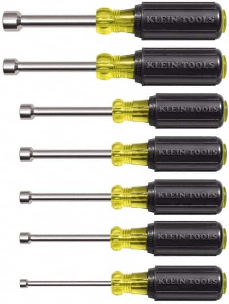 Nut Driver Set: 7 Pc, 3/16 to 1/2