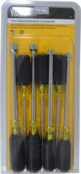 Nut Driver Set: 7 Pc, 3/16 to 1/2