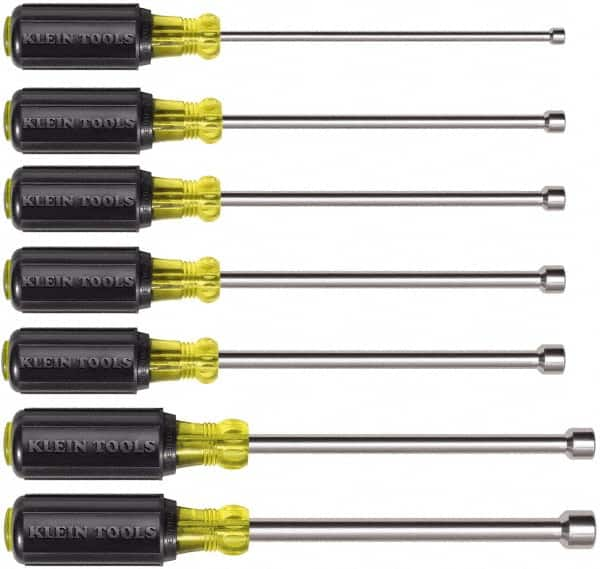 Nut Driver Set: 7 Pc, 3/16 to 1/2