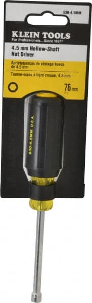 Electronic Nut Driver: Hollow Shaft, Cushion Grip Handle, 6-3/4