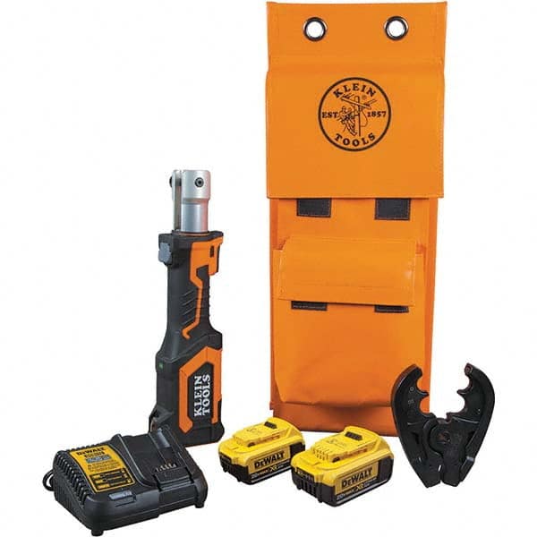 Power Crimper: 14,000 lb Capacity, Lithium-ion Battery Included, Straight Handle, 20V MPN:BAT207T234H