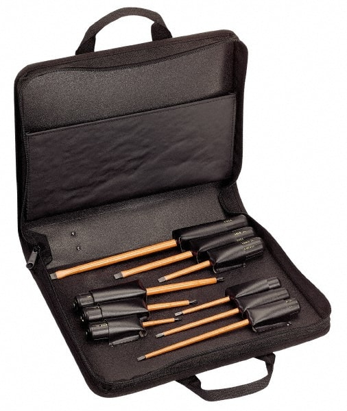 Screwdriver Set: 9 Pc, Cabinet, Phillips & Slotted MPN:33528