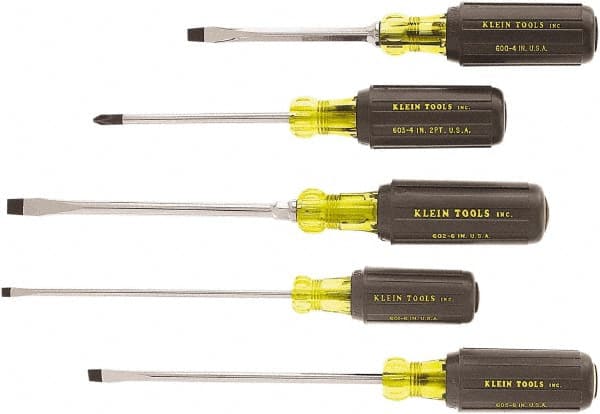 Screwdriver Set: 5 Pc, Cabinet, Keystone & Phillips MPN:85075