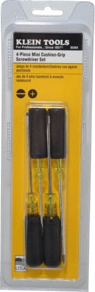 Screwdriver Set: 4 Pc, Cabinet, Keystone & Phillips MPN:85484