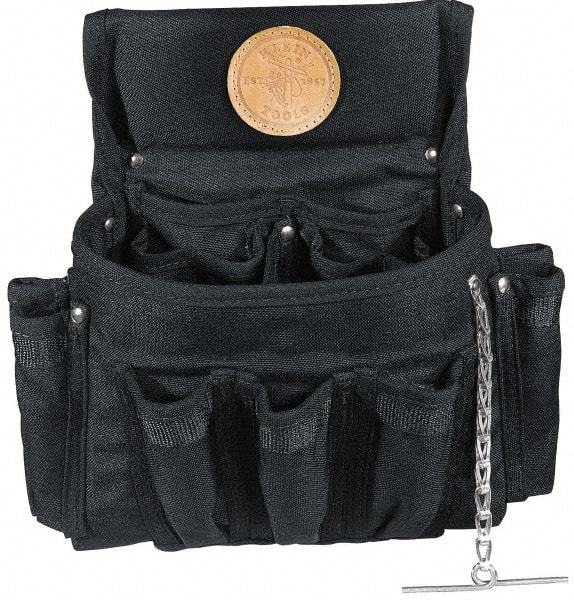 Tool Pouch: 18 Pockets, Black MPN:5719