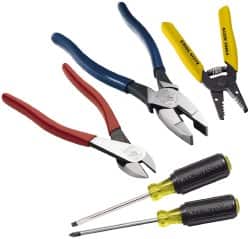Combination Hand Tool Set: 5 Pc, Electrician's Tool Set MPN:M2O39285KIT