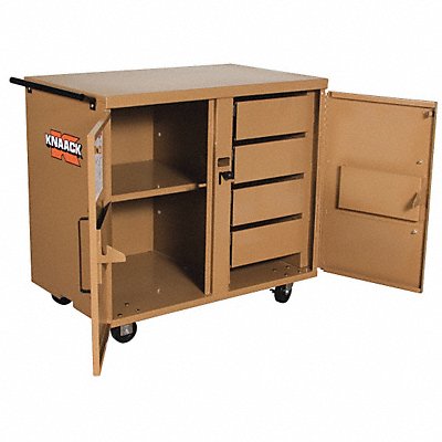 Mobile Cabinet Bench Steel 40-3/4 W 25 D MPN:44