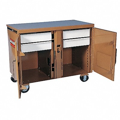 Mobile Cabinet Bench Steel 46-1/4 W 25 D MPN:45