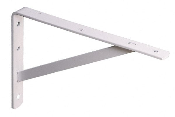 1,000 Lb Capacity, White Finish, L-Bracket MPN:208 WH 500