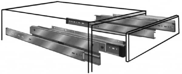 Drawer Slides, Slide Type: Precision Drawer Slide , Material: Chrome , Slide Width: 30  MPN:8505P 18