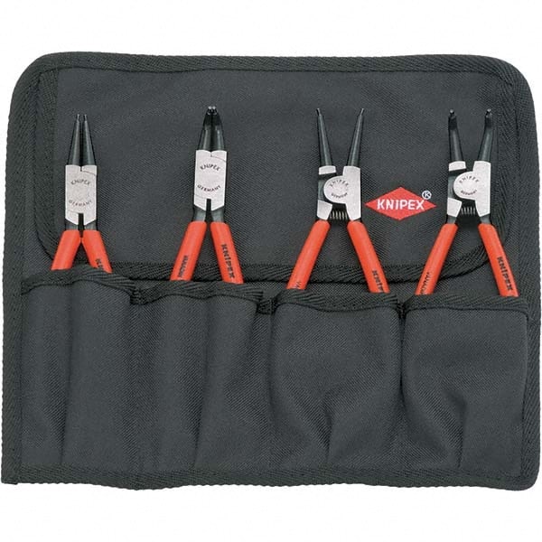 Plier Sets, Set Type: Internal Ring Pliers , Container Type: Tool Roll , Overall Length: 6-3/4 in, 7-1/4 in  MPN:00 19 56