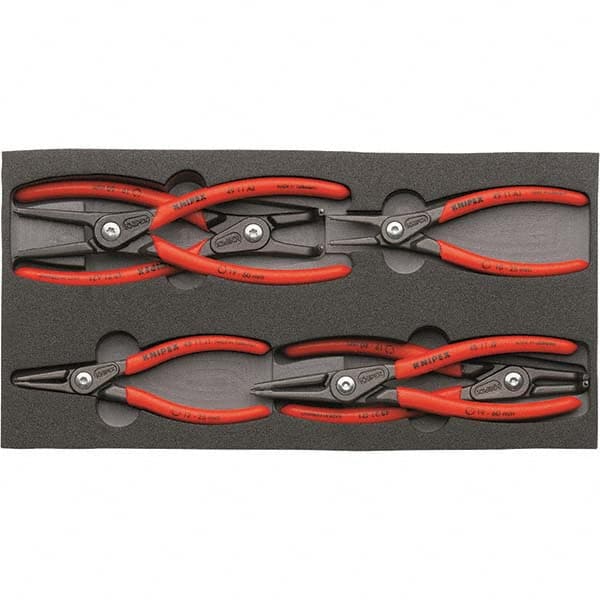 Plier Sets, Set Type: Internal Ring Pliers , Container Type: Foam Inserts , Overall Length: 5-1/2 in, 7-1/4 in  MPN:00 20 01 V02