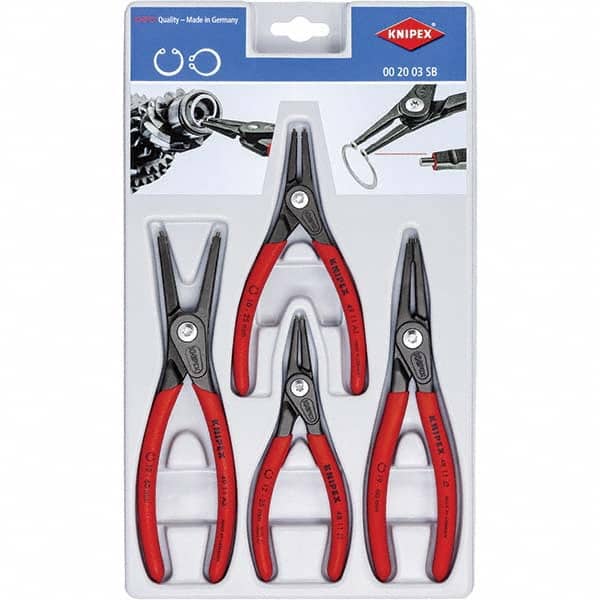 Plier Sets, Set Type: Internal Ring Pliers , Container Type: Plastic Tray , Overall Length: 5-1/2 in, 7-1/4 in  MPN:00 20 03 SB