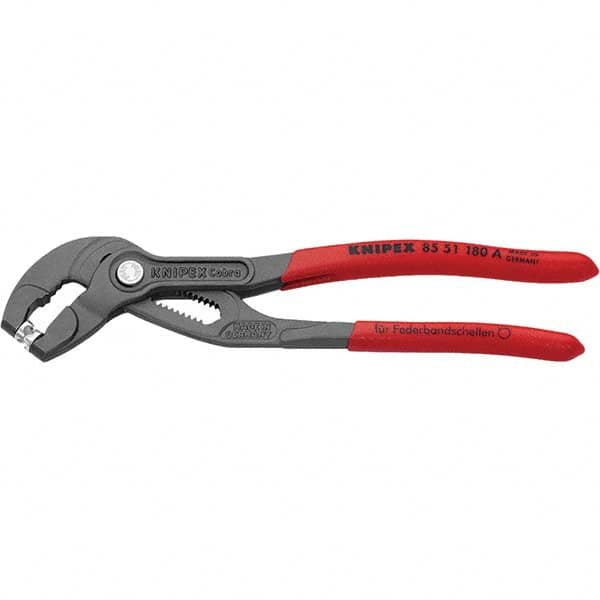 Pliers, Type: Hose Clamp Pliers , Jaw Length (mm): 34 , Jaw Type: Rotating Tip , Side Cutter: No , Overall Length (Inch): 7-1/2  MPN:85 51 180 A