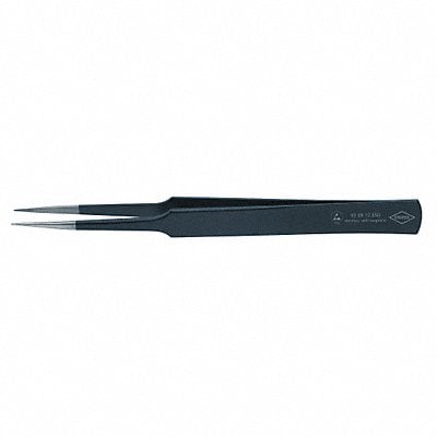 Tweezers ESD Straight 5-1/4 In SS Black MPN:92 28 72 ESD