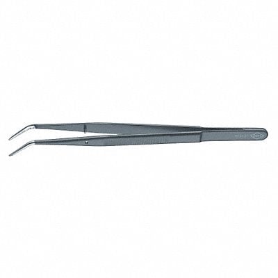 Tweezers DowelPin Bent Serrated 6 In Blk MPN:92 34 37