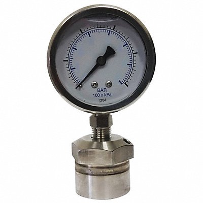 Pressure Gauge 1/2 in FNPT 0 to 100 psi MPN:KC301L25100/DSM3512