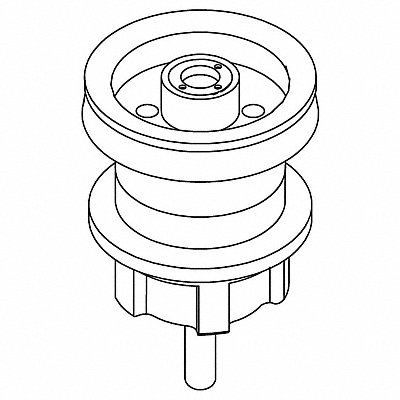 Toilet Piston Black Metal Plastic MPN:K-1261113