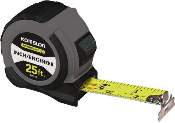 Tape Measure: 25' Long, 1-1/16