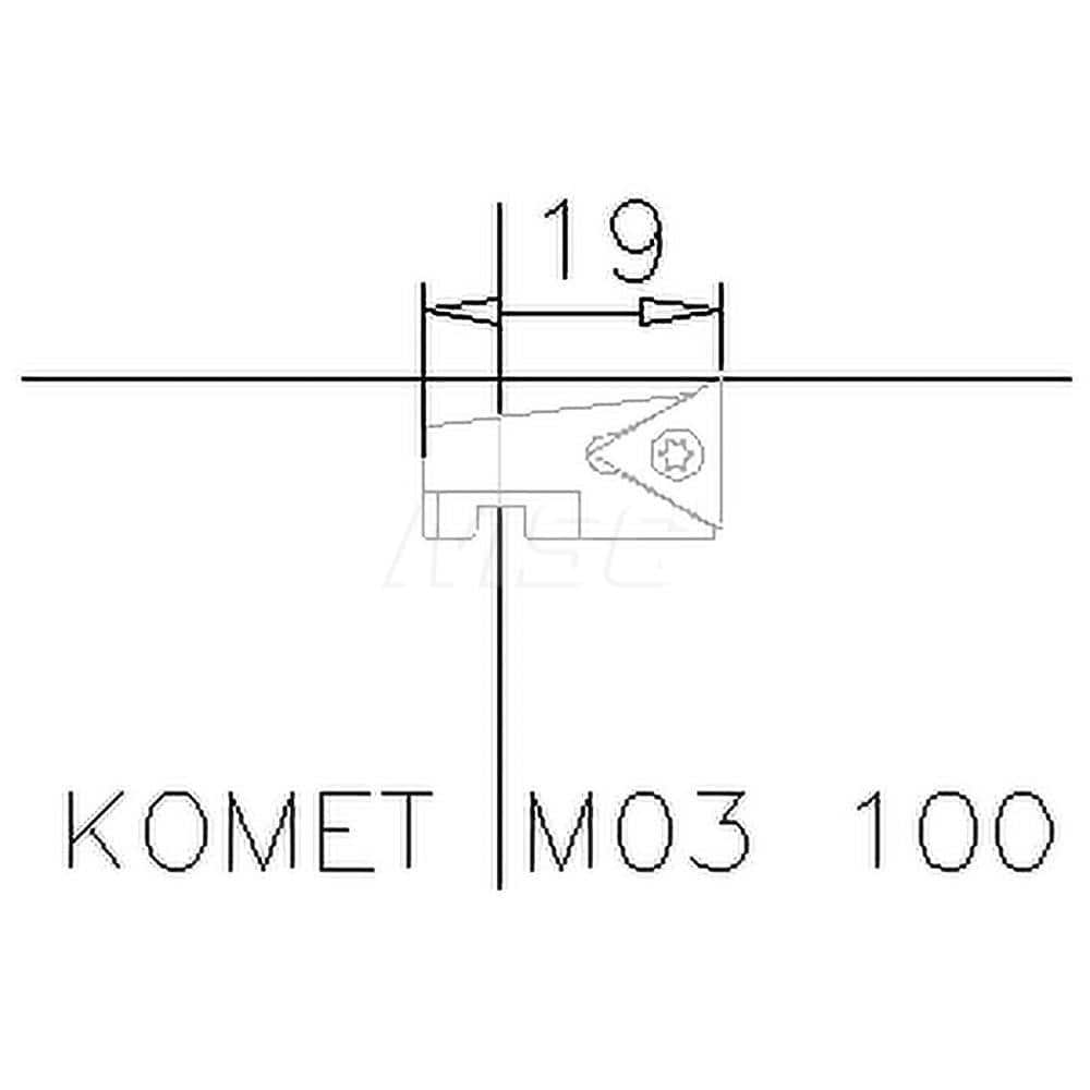 Indexable Boring Cartridge: Series M03Speed, Right Hand, 3.11