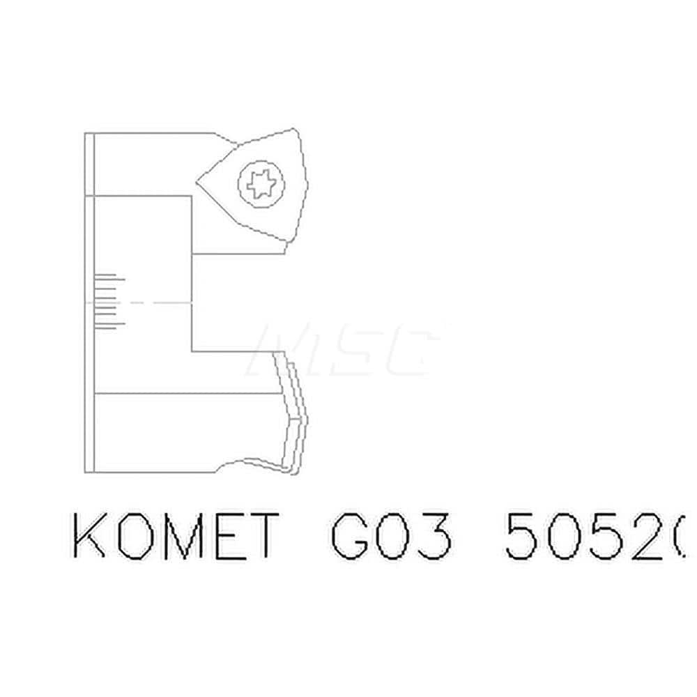 Indexable Boring Cartridge: Series TwinKom, Right Hand, 1.5354