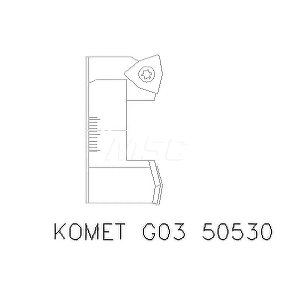 Indexable Boring Cartridge: Series TwinKom, Right Hand, 1.9291