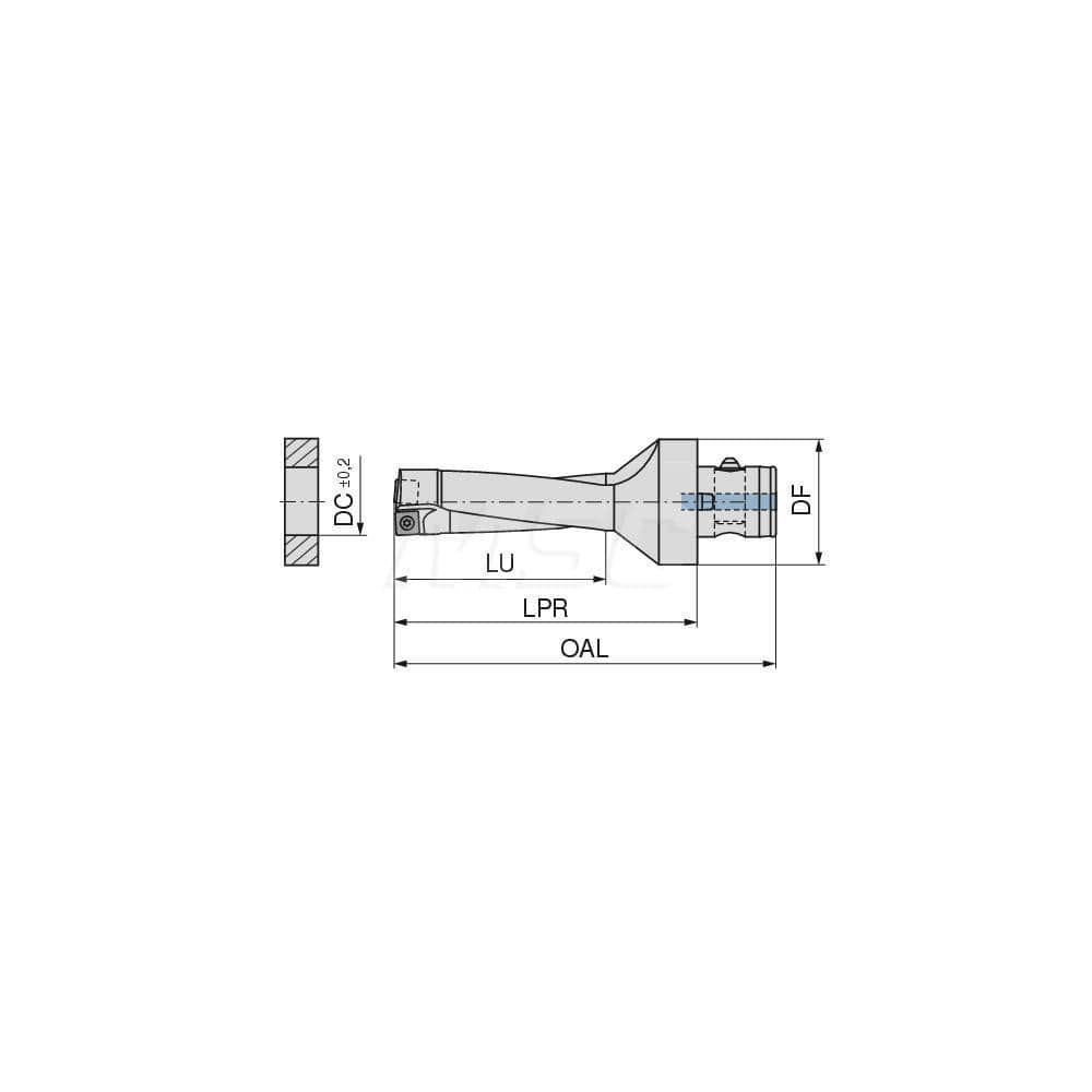 Indexable Insert Drills, Drill Style: KUBQ, Drill Diameter (Decimal Inch): 0.6890, Drill Diameter (mm): 17.50, Maximum Drill Depth (mm): 54.00 MPN:1088017595