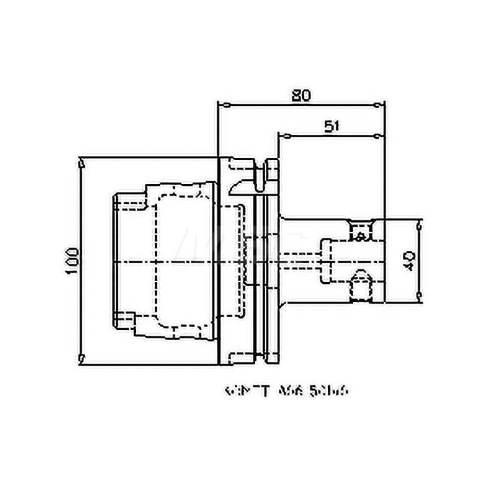 Modular Tool Holding System Adapter: HSK100A Taper MPN:8420010088