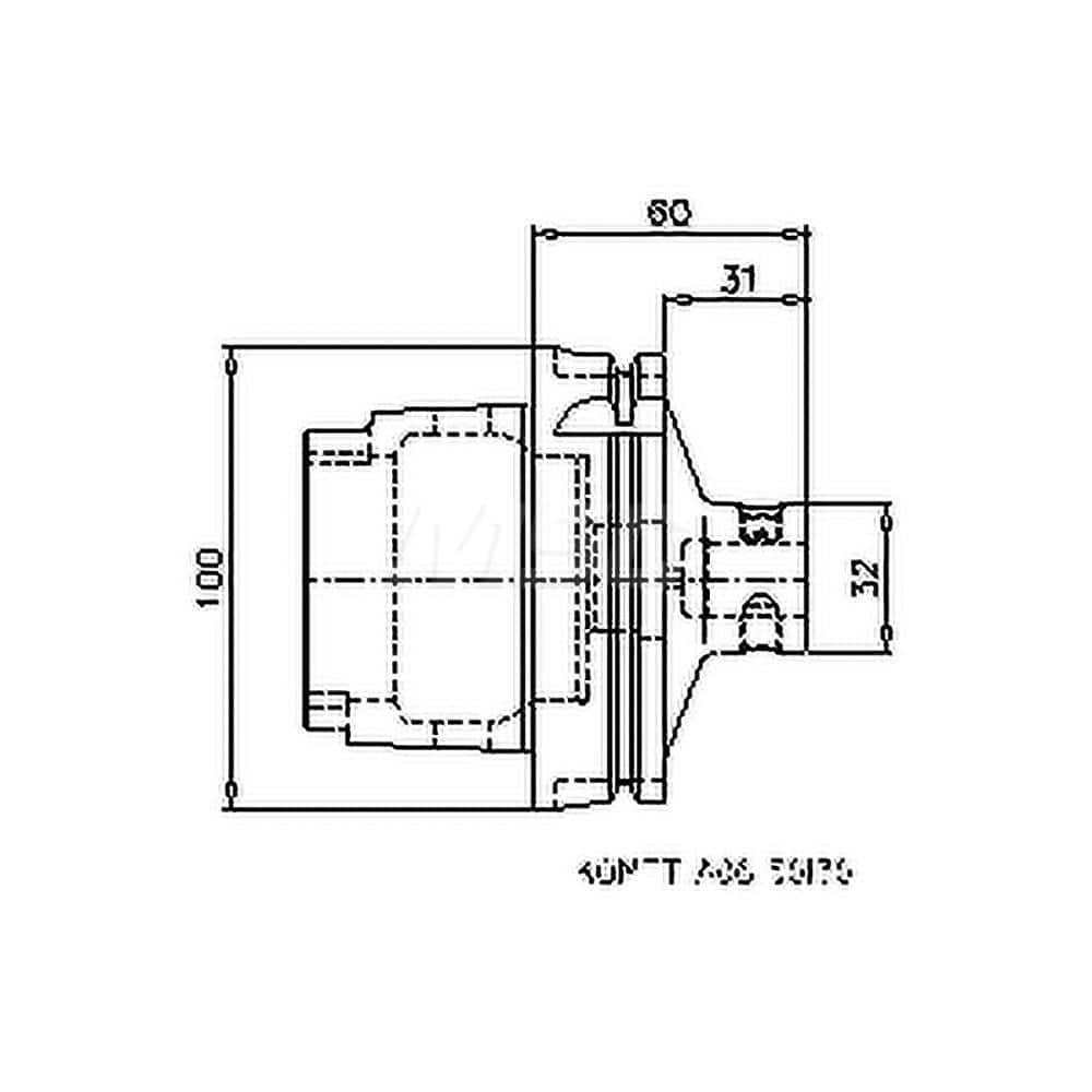 Modular Tool Holding System Adapter: HSK100A Taper MPN:8420010089