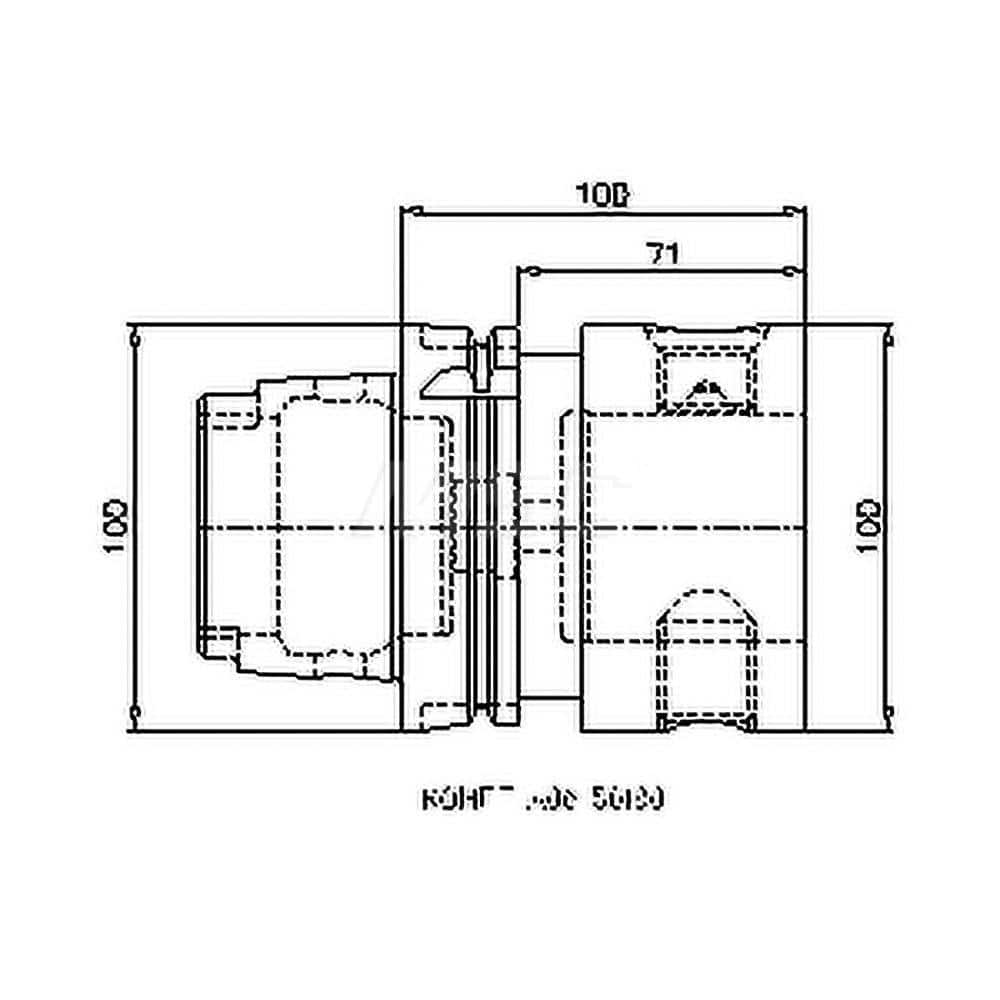 Modular Tool Holding System Adapter: HSK100A Taper MPN:8420010091