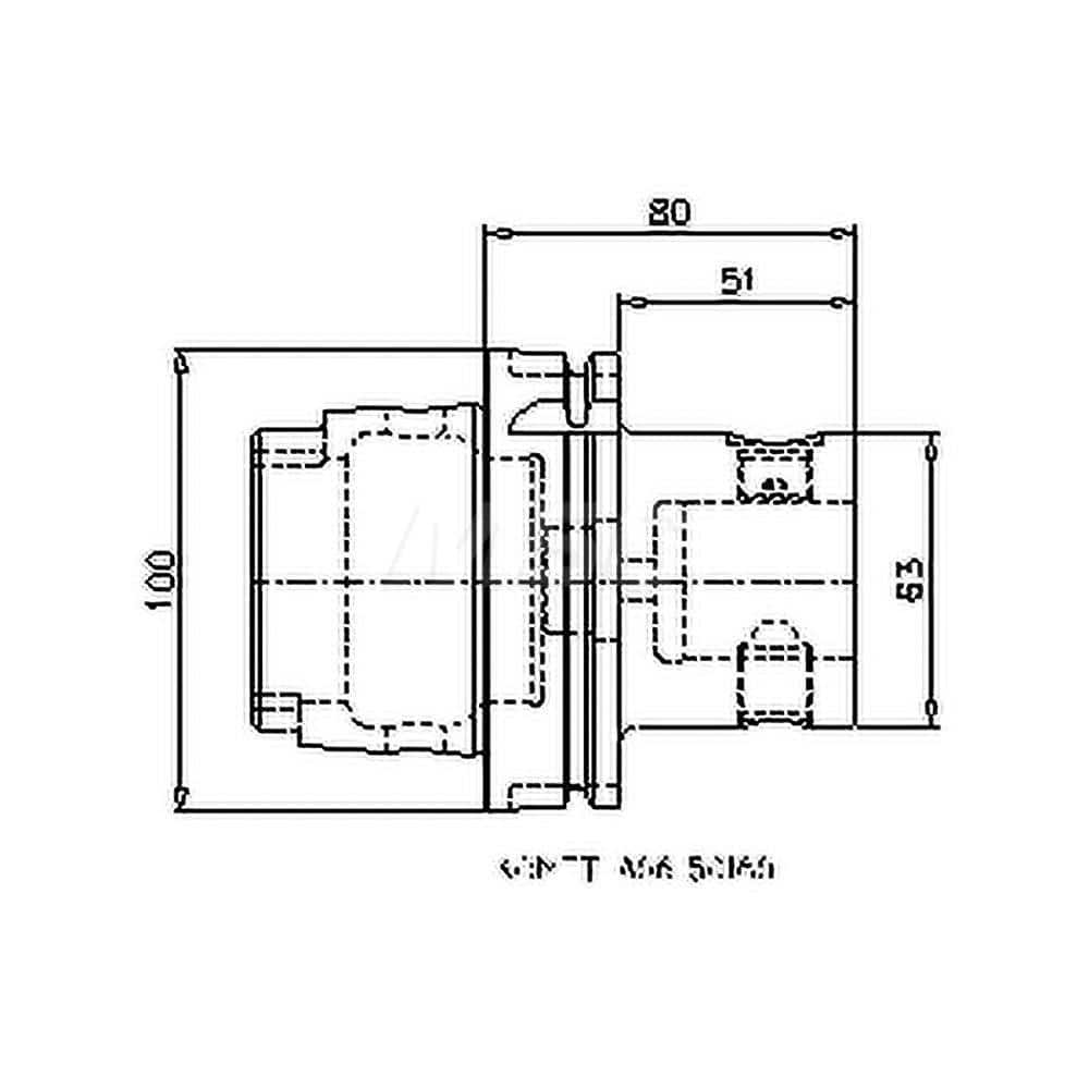 Modular Tool Holding System Adapter: HSK100A Taper MPN:8420010096