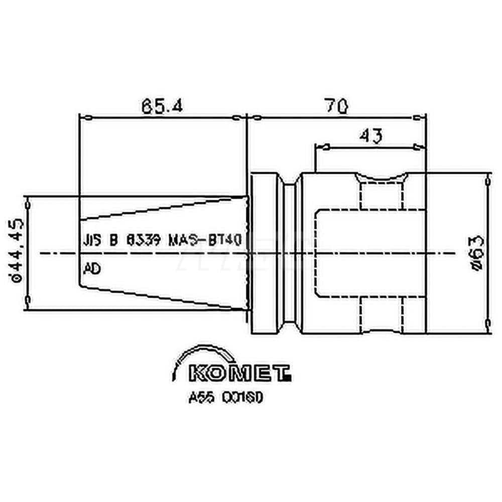 Modular Tool Holding System Adapter: BT40 Taper MPN:8420204096