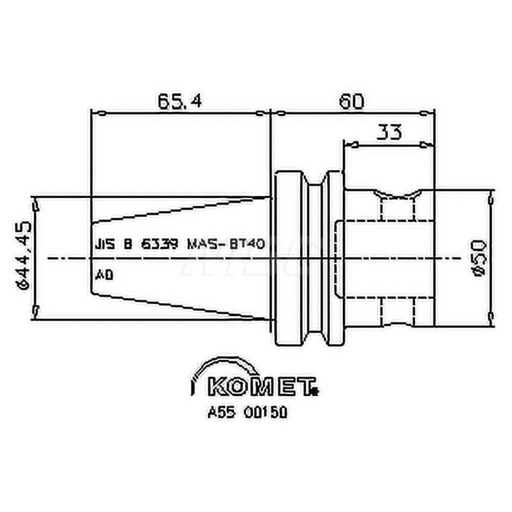 Modular Tool Holding System Adapter: BT40 Taper MPN:8420204097