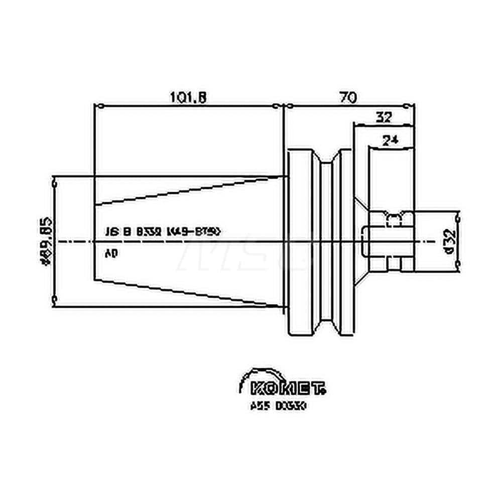 Modular Tool Holding System Adapter: BT50 Taper MPN:8420205089