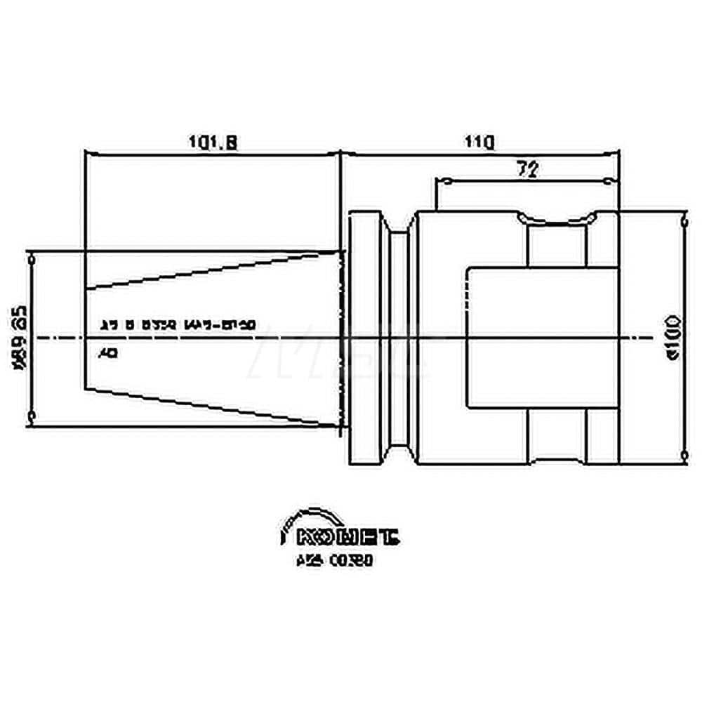 Modular Tool Holding System Adapter: BT50 Taper MPN:8420205091