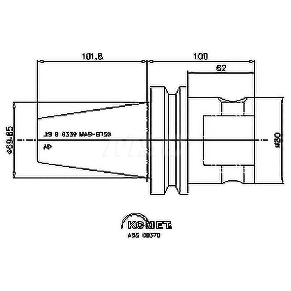 Modular Tool Holding System Adapter: BT50 Taper MPN:8420205092