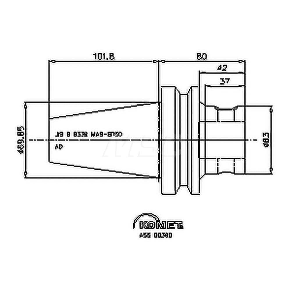 Modular Tool Holding System Adapter: BT50 Taper MPN:8420205096