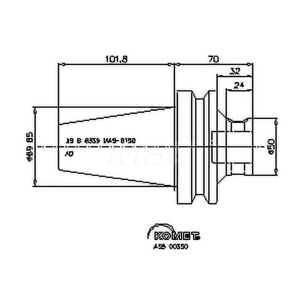 Modular Tool Holding System Adapter: BT50 Taper MPN:8420205097