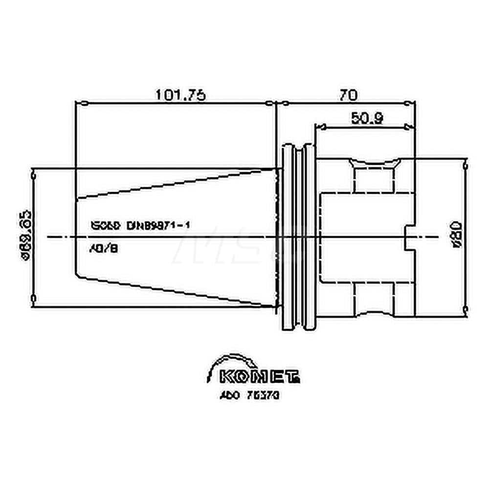 Modular Tool Holding System Adapter: DIN69871-50 Taper MPN:8423408078