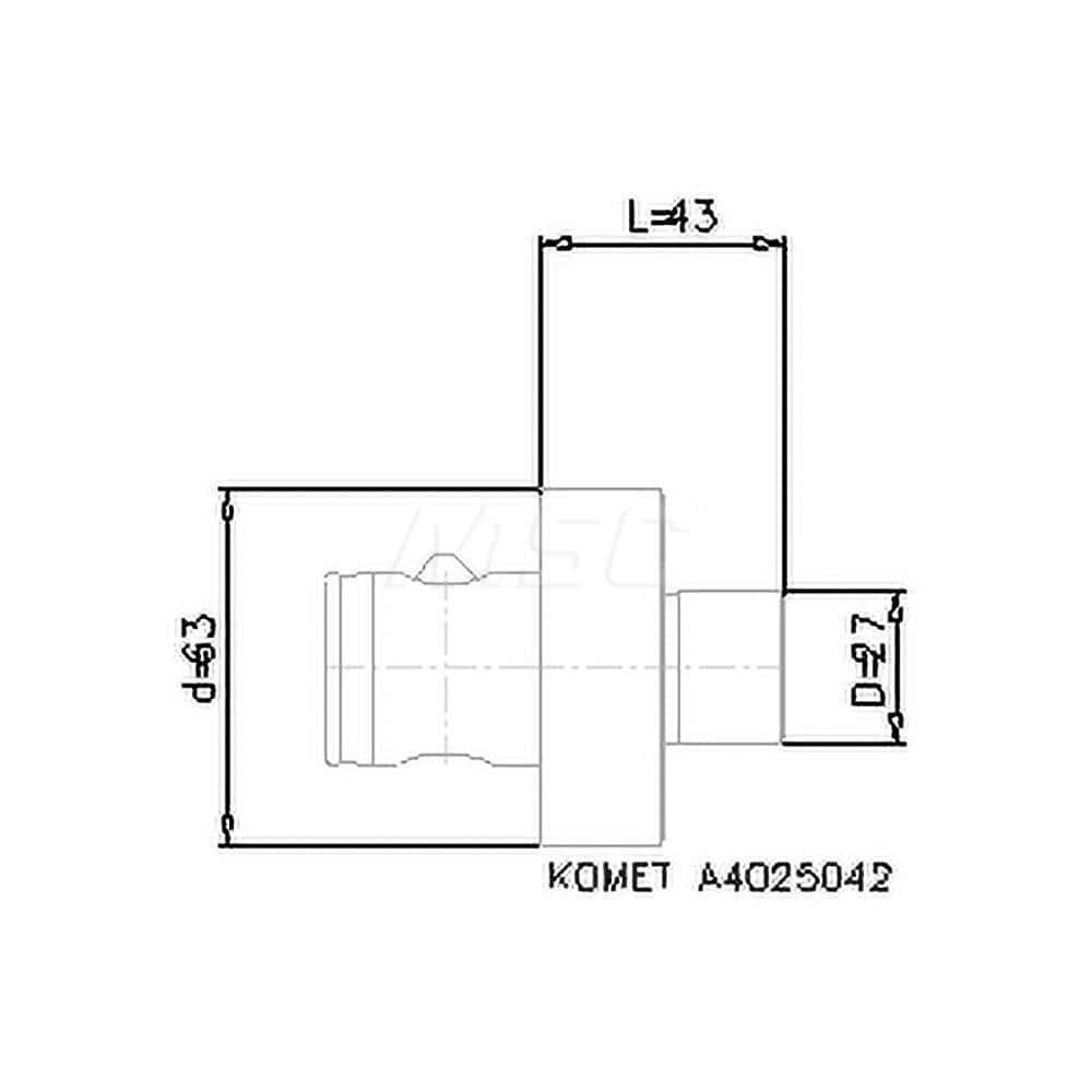 Shell Mill Holder: ABS63, Modular Connection Shank MPN:8422802796