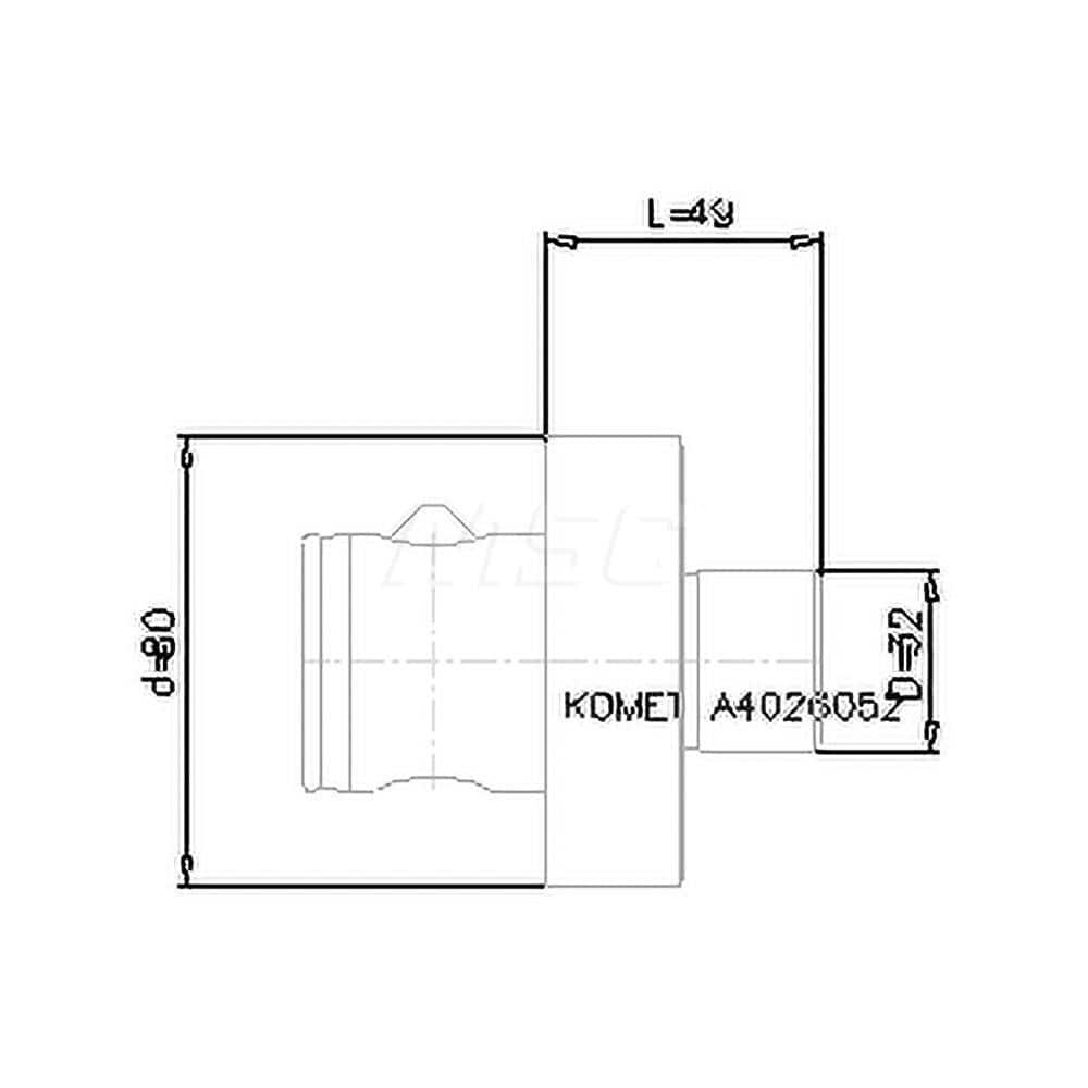 Shell Mill Holder: ABS80, Modular Connection Shank MPN:8422803292