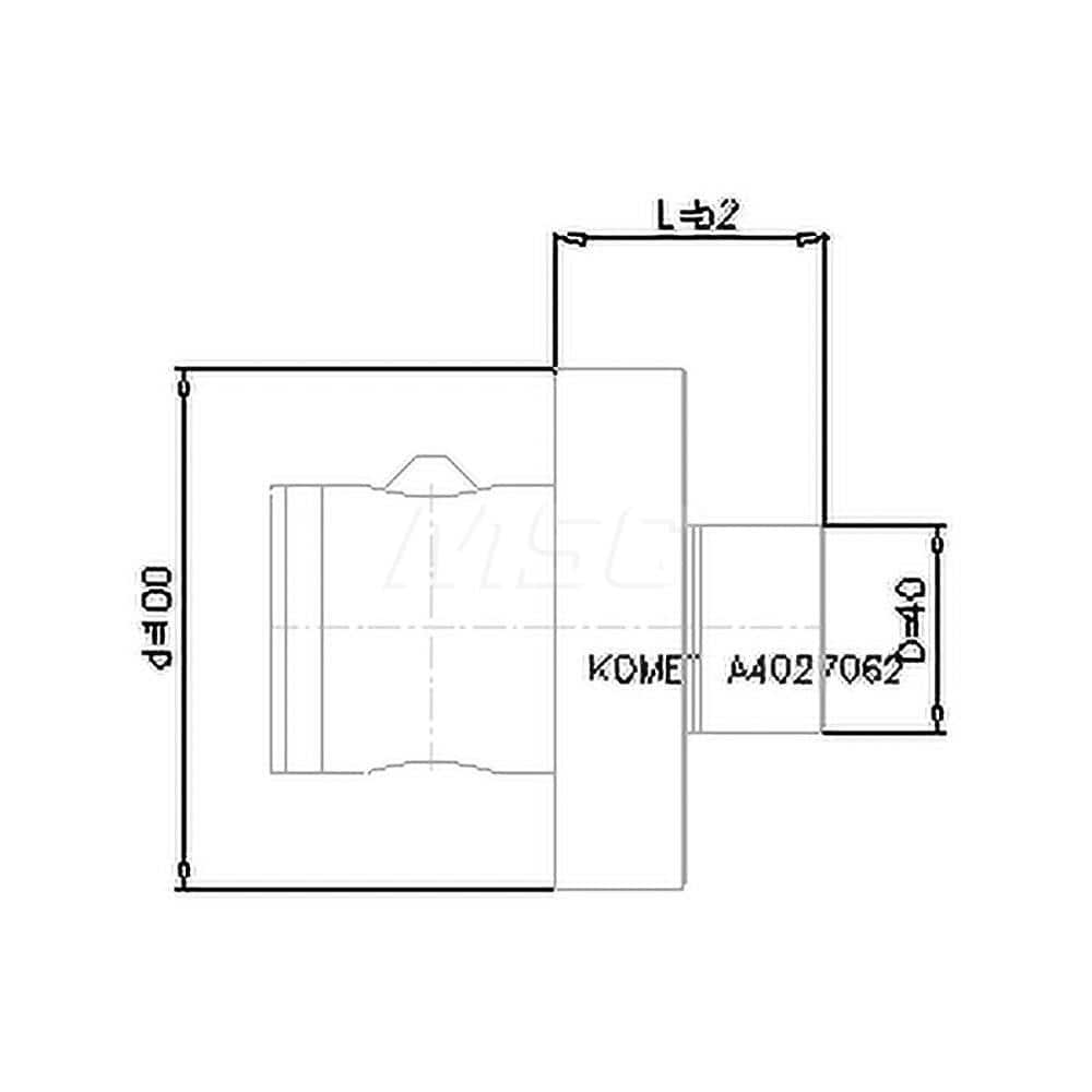 Shell Mill Holder: ABS100, Modular Connection Shank MPN:8422804091