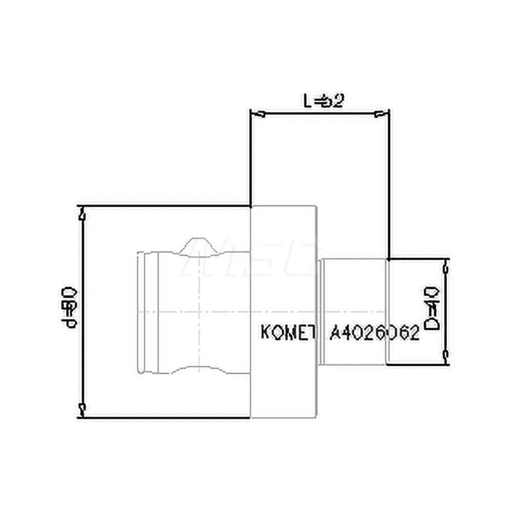 Shell Mill Holder: ABS80, Modular Connection Shank MPN:8422804092