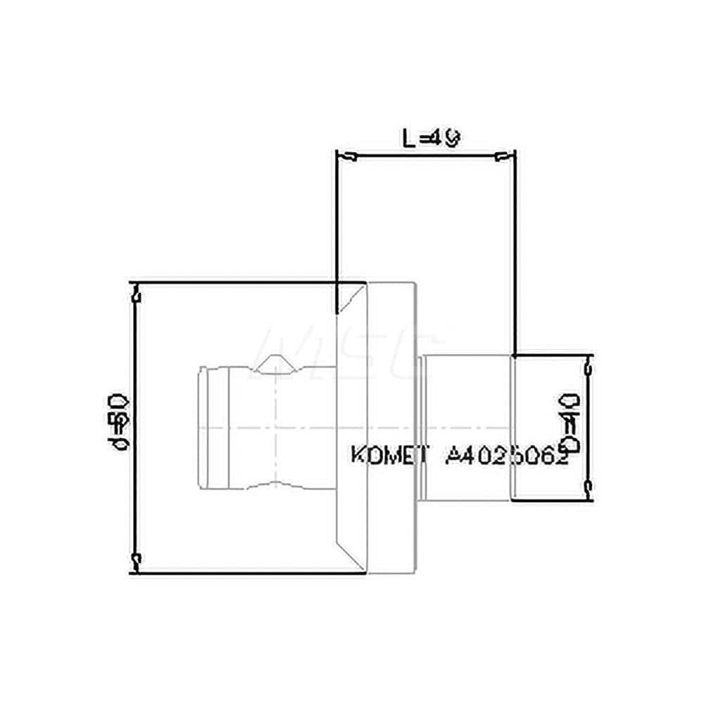 Shell Mill Holder: ABS63, Modular Connection Shank MPN:8422804096