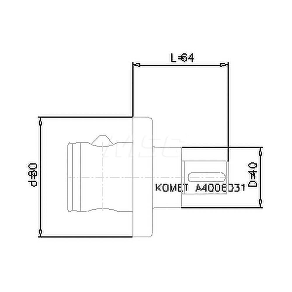 Shell Mill Holder: ABS80, Modular Connection Shank MPN:8422902292