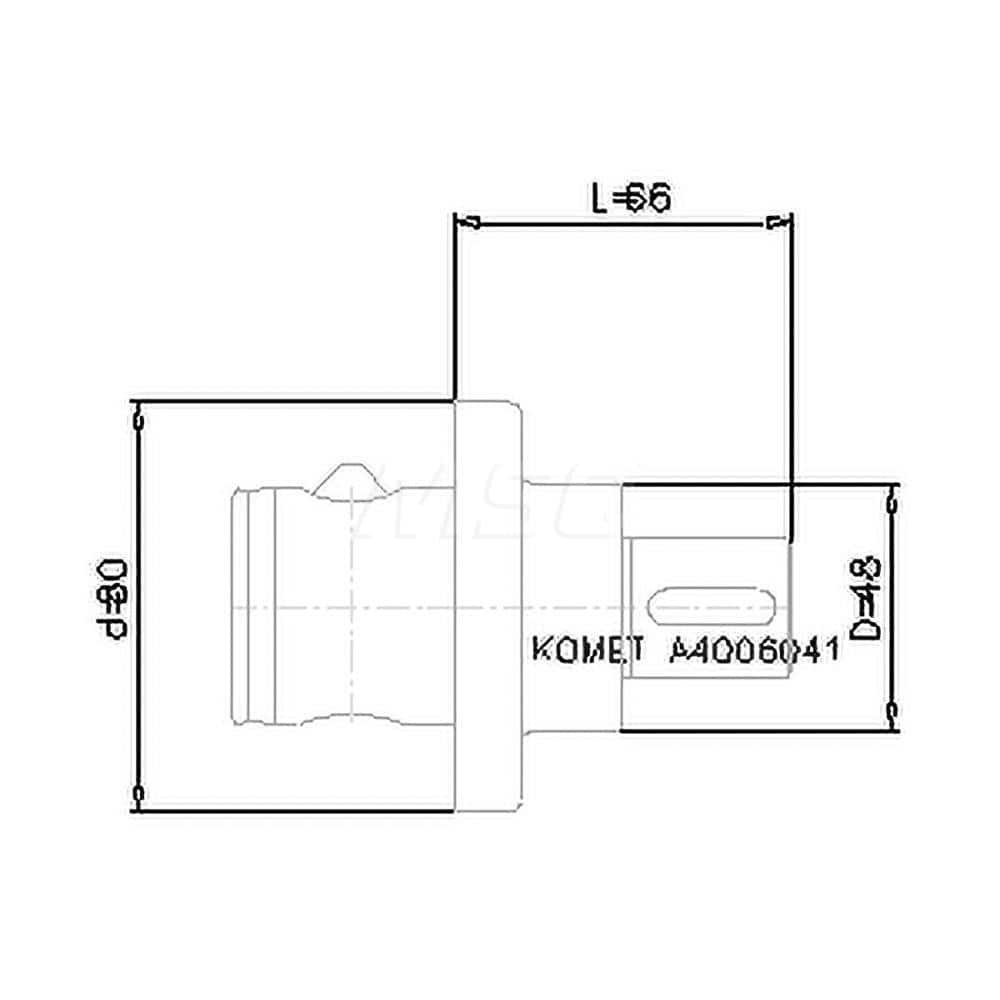 Shell Mill Holder: ABS80, Modular Connection Shank MPN:8422902792