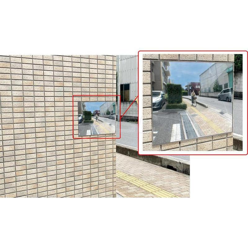 Flat, wide view mirror for traffic safety MPN:F15-EN