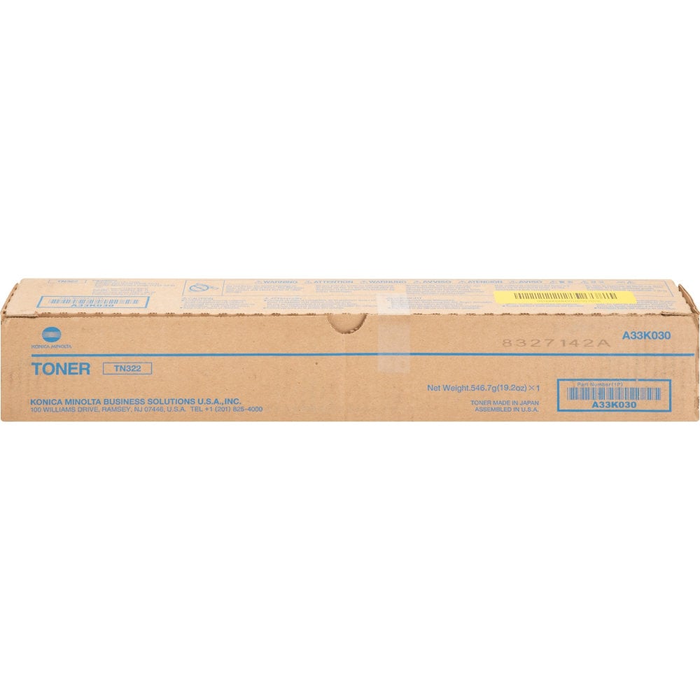 Konica Minolta Original Standard Yield Laser Toner Cartridge - Black - 1 Each - 24000 Pages (Min Order Qty 2) MPN:A33K030