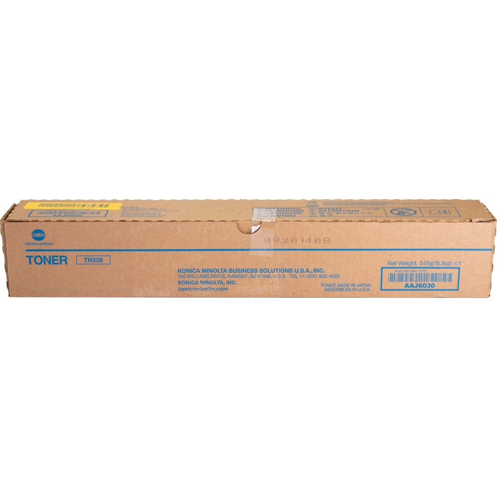 Konica Minolta Original Laser Toner Cartridge - Black - 1 Each - 25000 Pages MPN:TN326